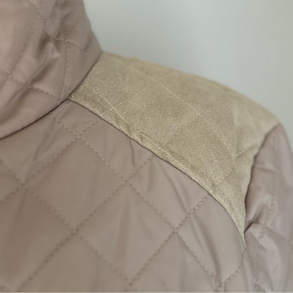 Lauren Ralph Lauren Diamond-Quilted Mockneck Jacket in Birch, Large - Picture 7 of 15